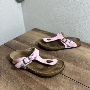 Birkenstock Papillio Gizeh Feathers Leather Sandals Size 9‎ EU(40)